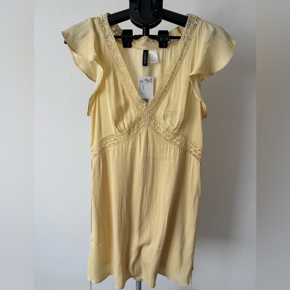H&M - Butter Yellow Dress - Medium